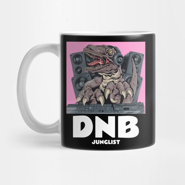 DNB  - Junglist T.Rex Dj (pink) by DISCOTHREADZ 